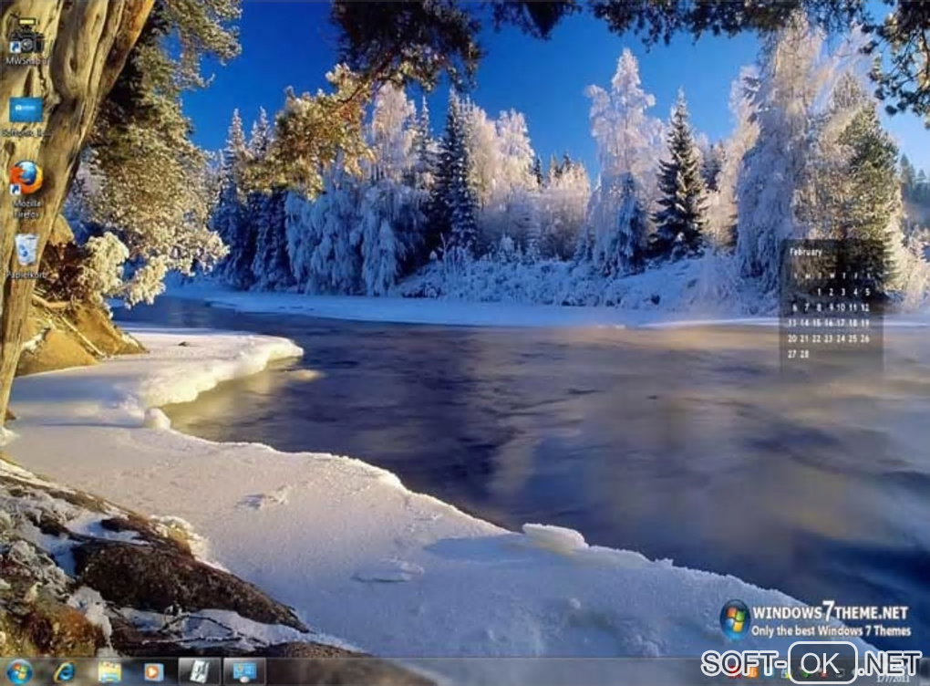 Screenshot №2 "2011 Calendar Windows 7 Theme"