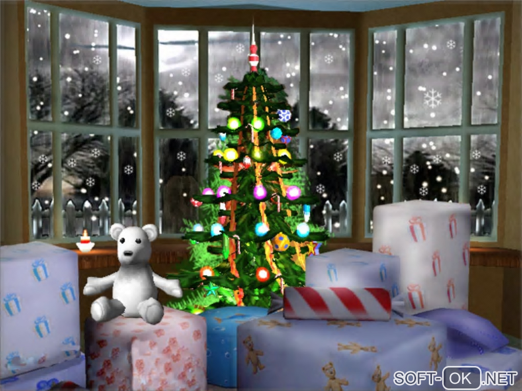 Screenshot №1 "3D Merry Christmas Screensaver"