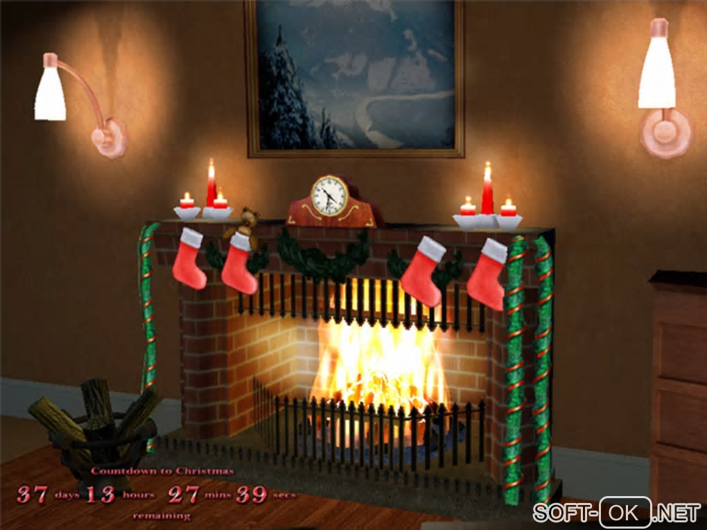 The appearance "3D Merry Christmas Screensaver"