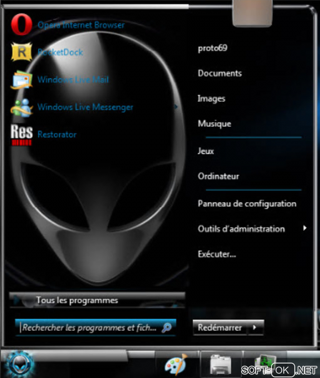 Screenshot №2 "Alien Theme for 7"