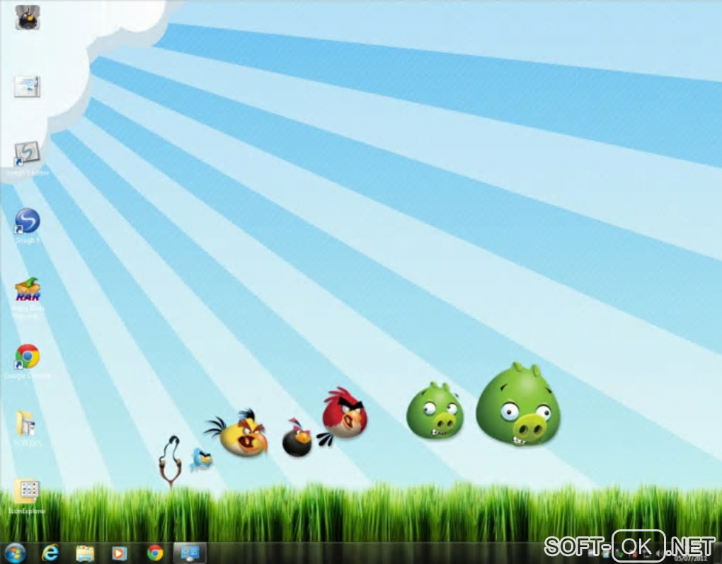 The appearance "Angry Birds Theme"