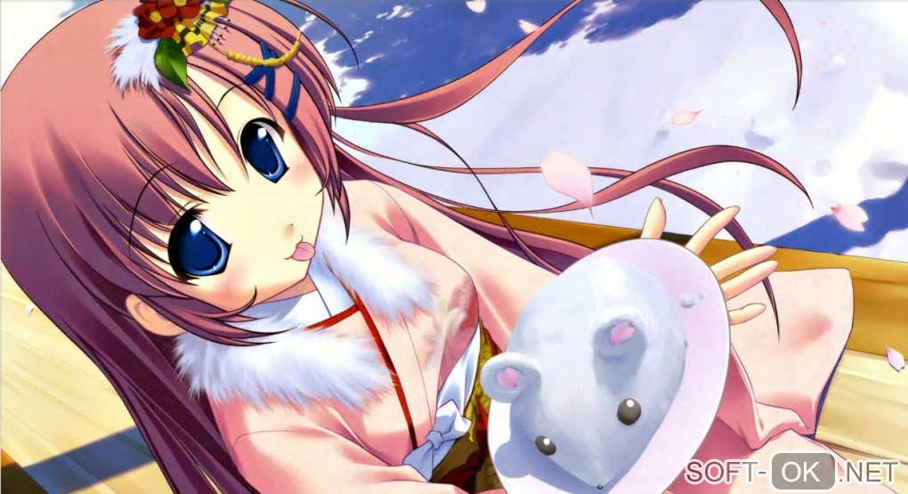 Screenshot №1 "Anime Girls Windows 7 Theme"