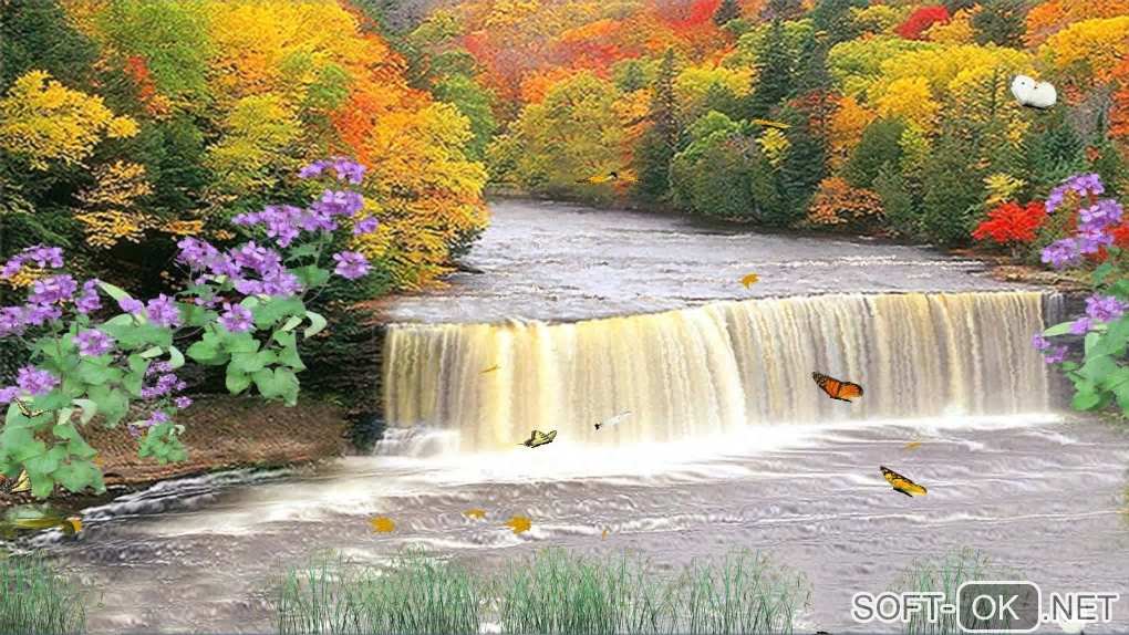 The appearance "Autumn Waterfall"