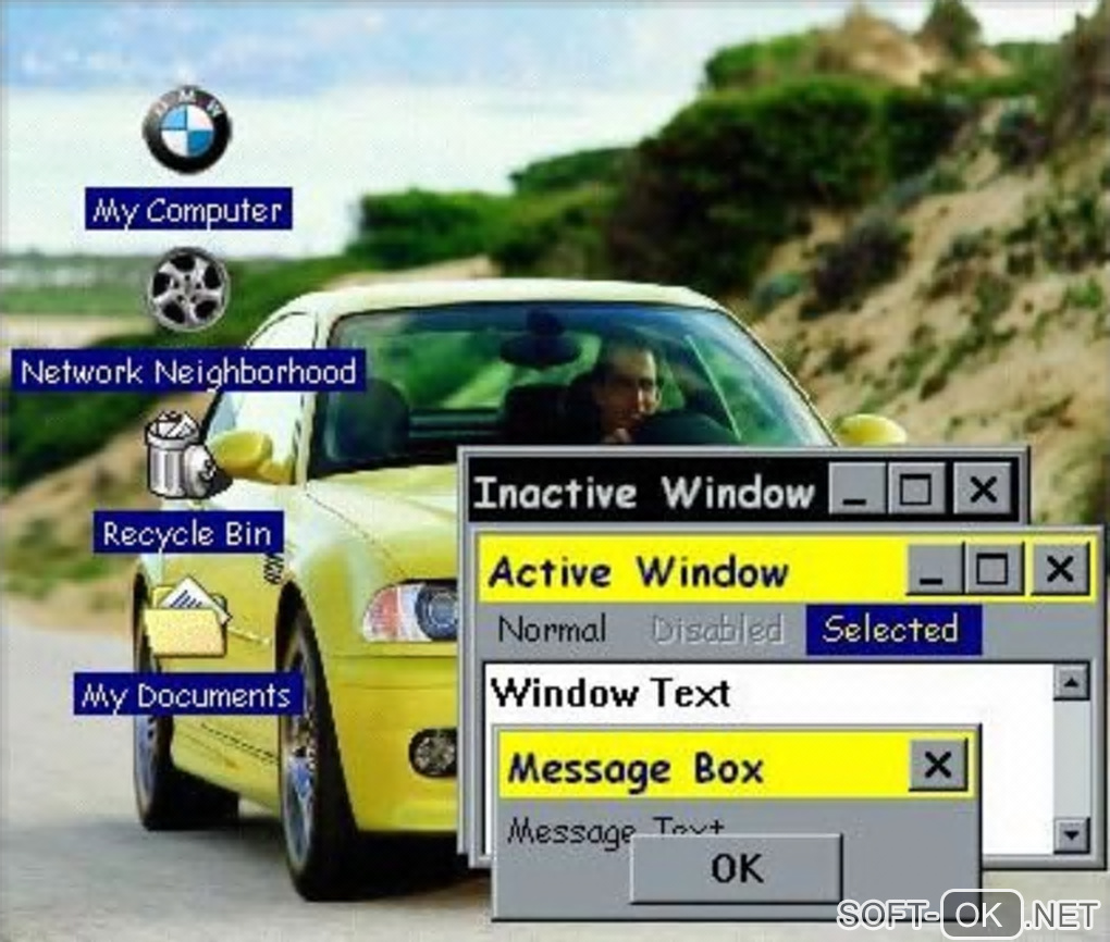 Screenshot №1 "BMW M3 desktop theme"