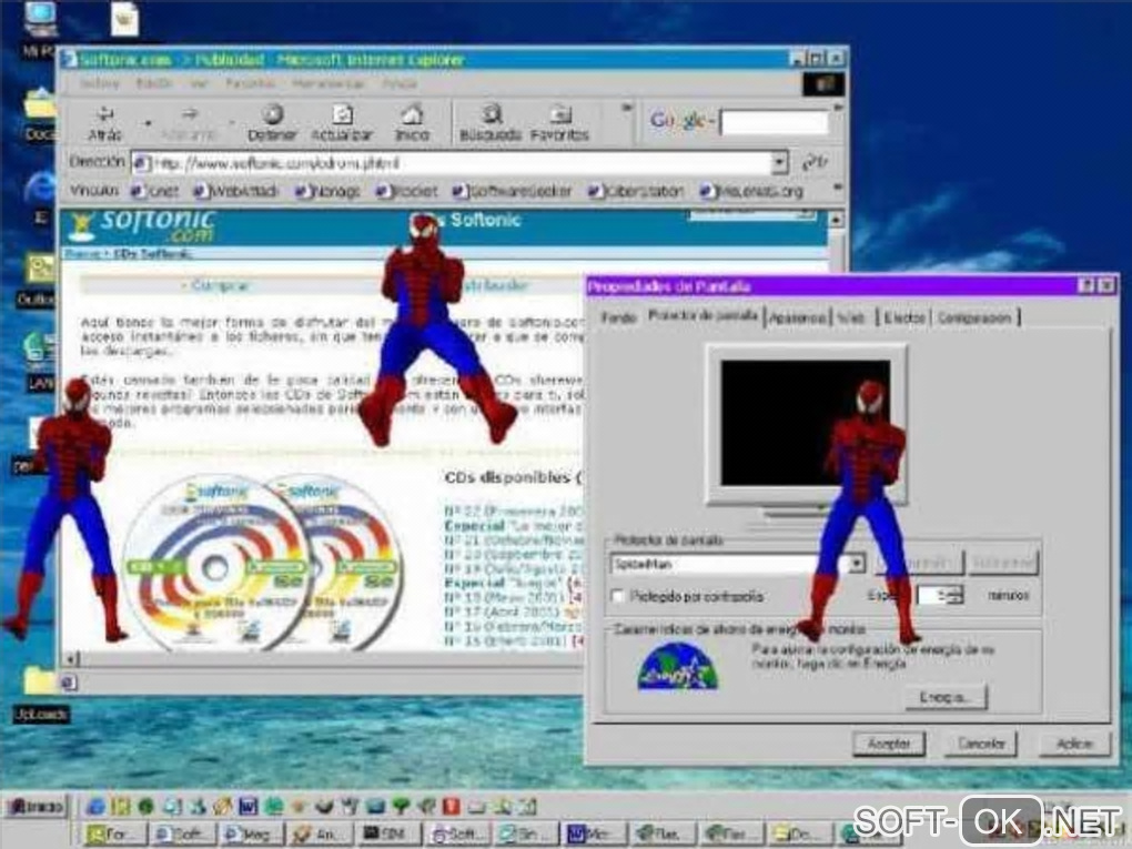 Screenshot №1 "Bouncing Spiderman Screensaver"