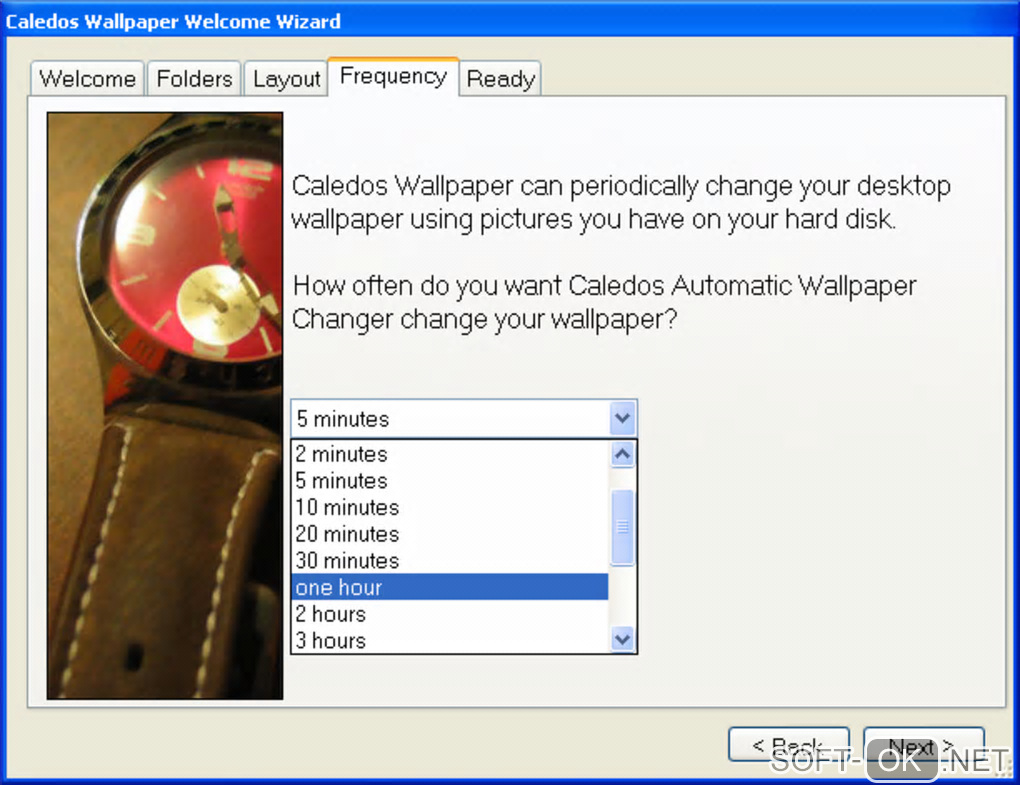 The appearance "Caledos Automatic Wallpaper Changer"