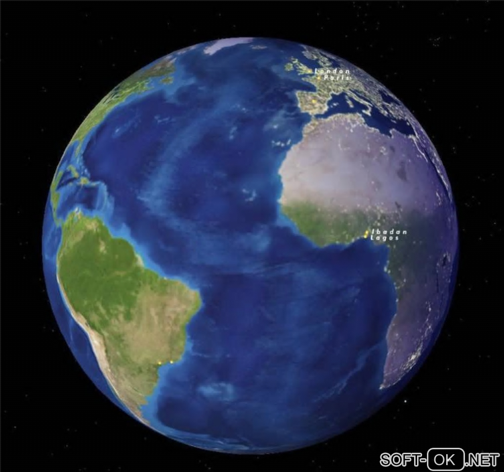 Screenshot №1 "Cities of Earth Free 3D Screensaver"