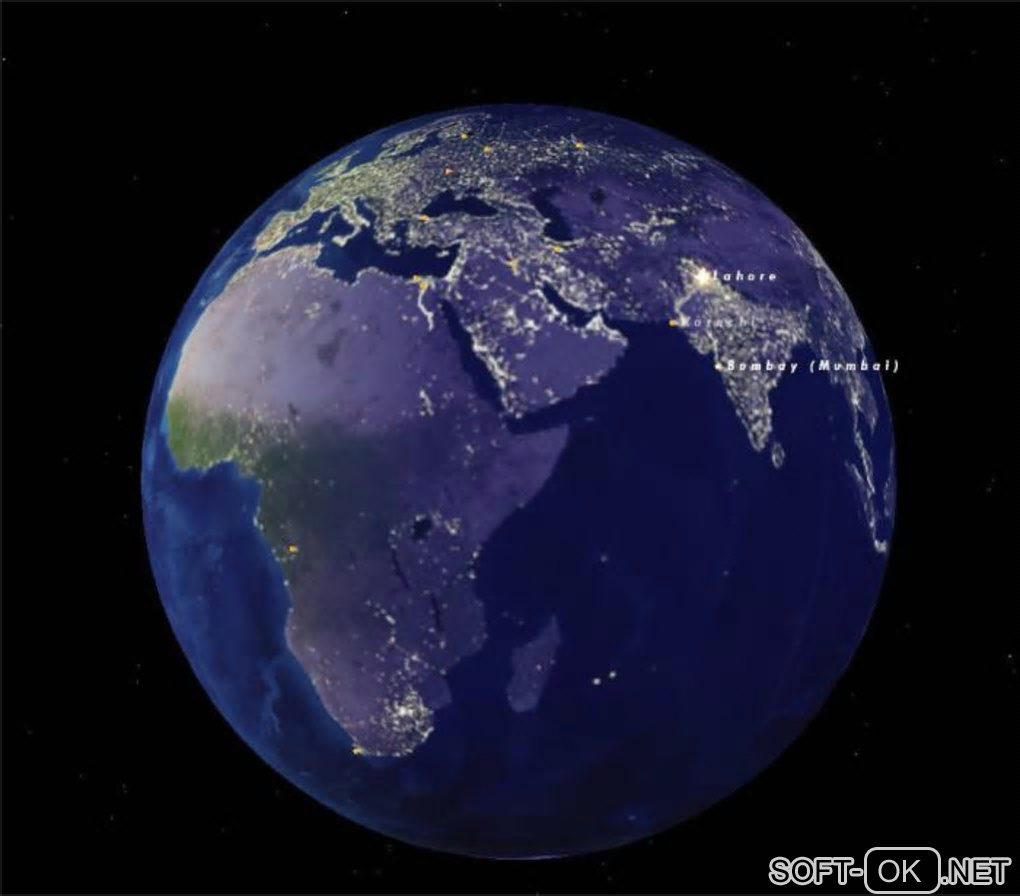Screenshot №2 "Cities of Earth Free 3D Screensaver"
