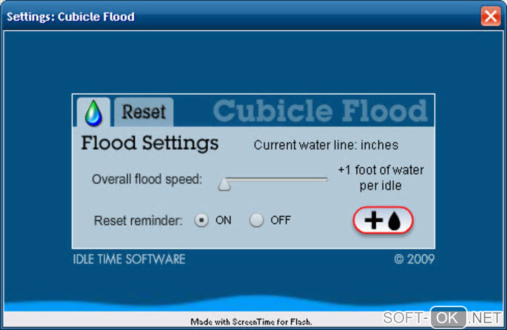 Screenshot №2 "Cubicle Flood Screensaver"