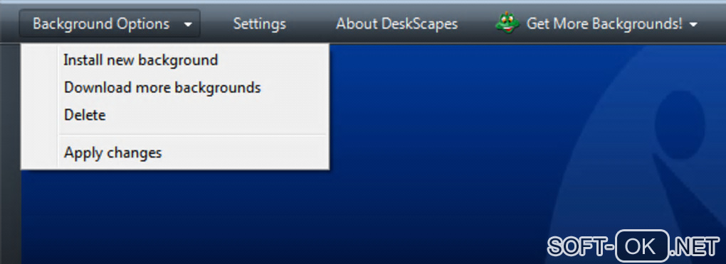 Screenshot №2 "DeskScapes"