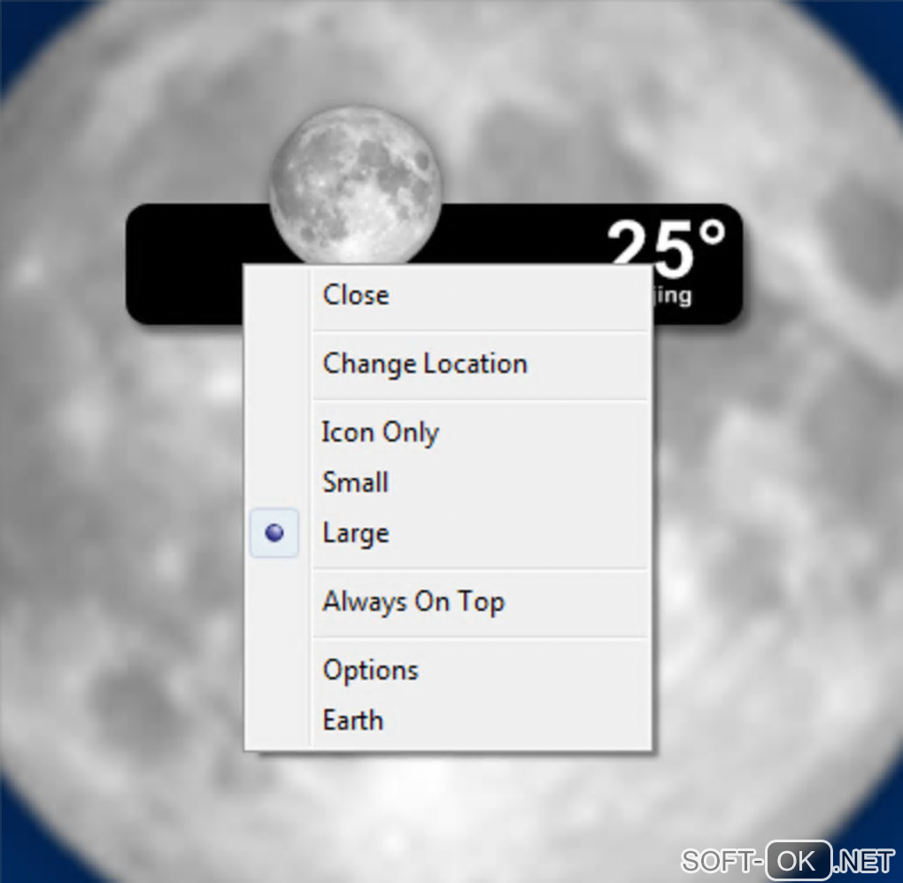 Screenshot №1 "Desktop Weather"