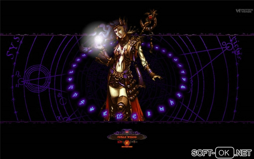 The appearance "Diablo III Windows 7 Theme"