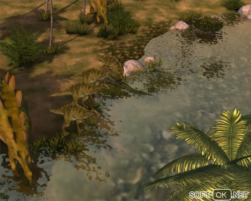 Screenshot №2 "Dinosaurs 3D Screensaver"