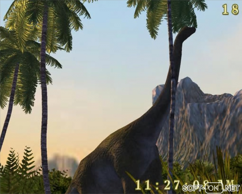The appearance "Dinosaurs 3D Screensaver"