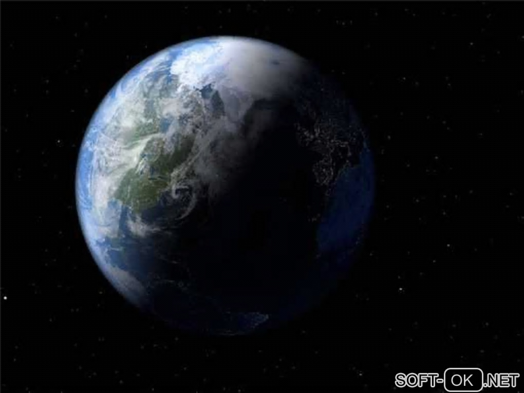 Screenshot №2 "Earth 3D Space Tour screensaver"