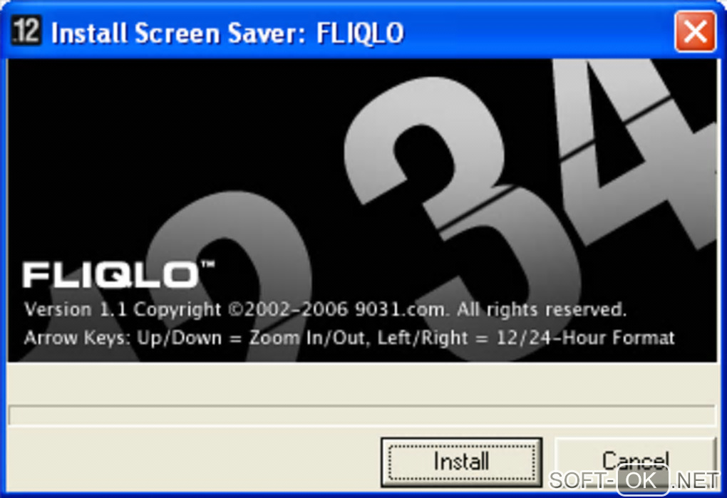 Screenshot №1 "Fliqlo"