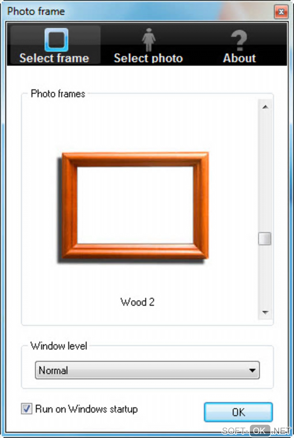 The appearance "Free Photo Frame"