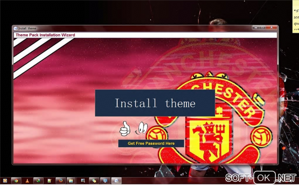 Screenshot №1 "Manchester United FC Theme"