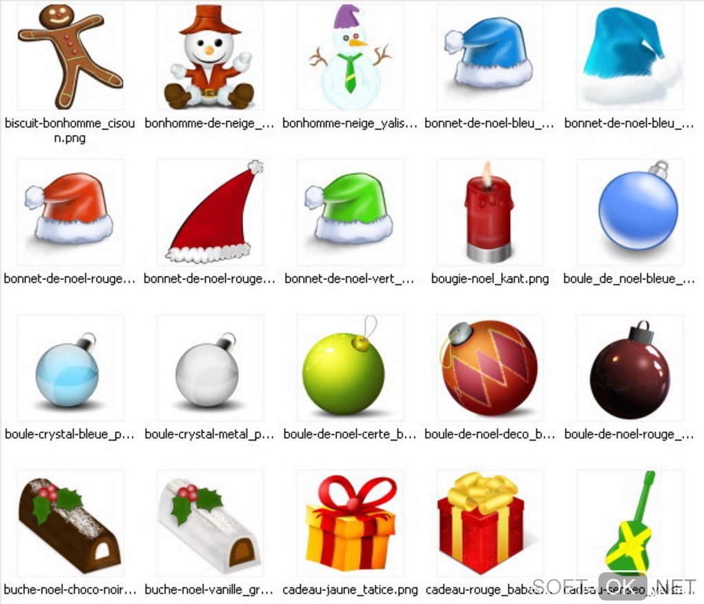 The appearance "Merry Christmas PNG Pack"