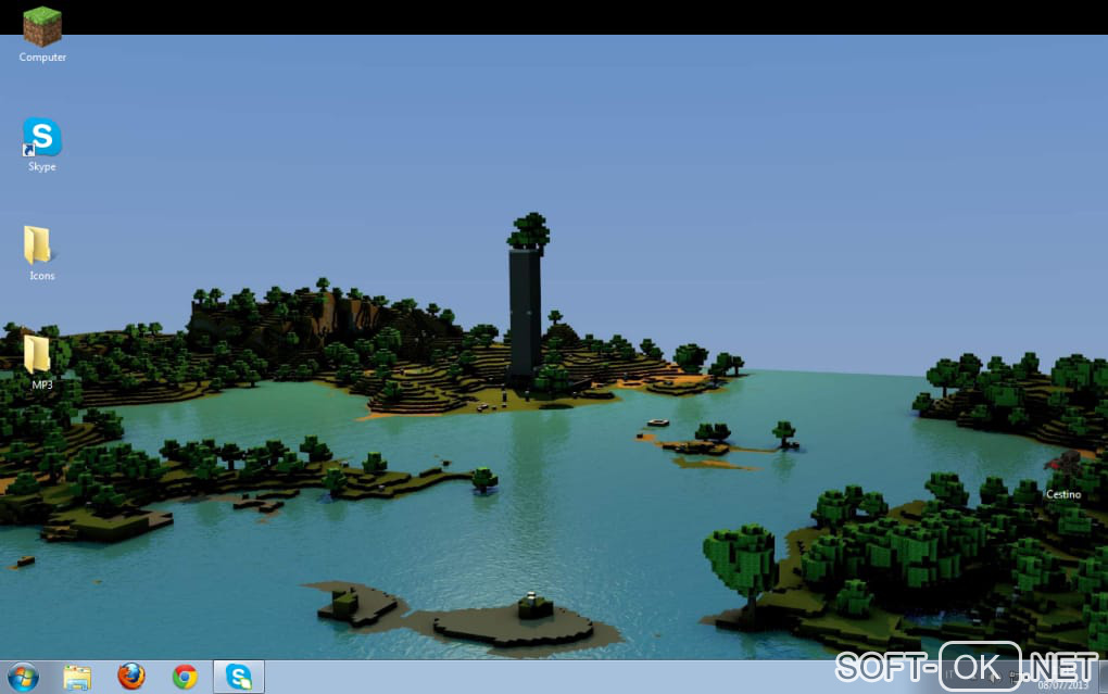 Screenshot №1 "Minecraft Windows Theme"