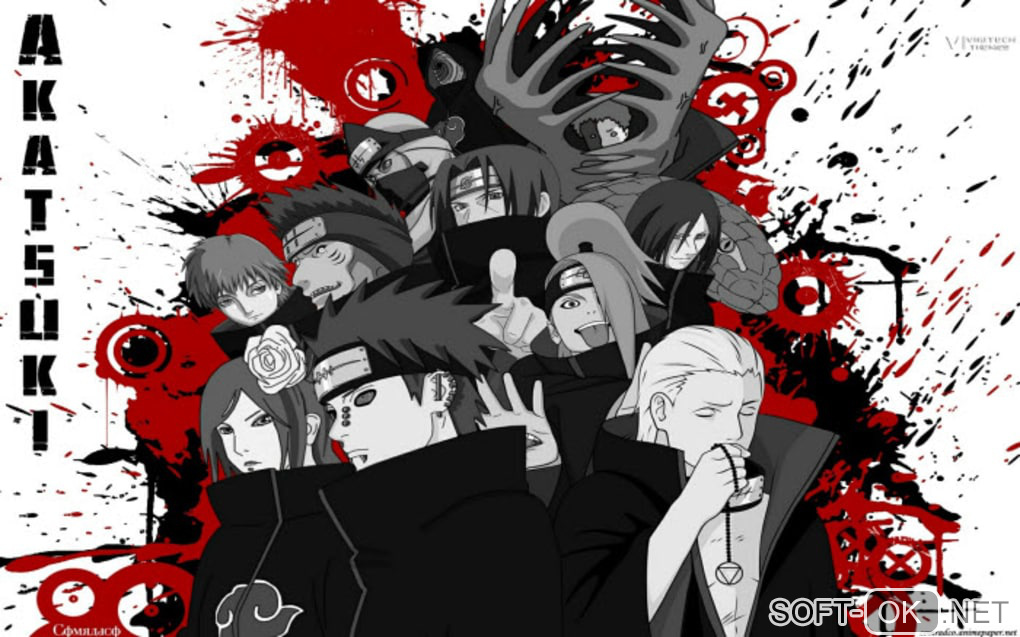 The appearance "Naruto Akatsuki Theme"