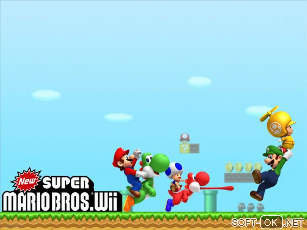 Screenshot №1 "New Super Mario Bros. Wii Wallpaper"