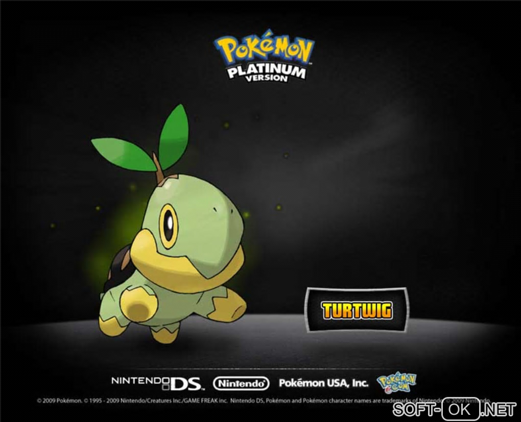 Screenshot №1 "Pokémon Platinum Screensaver"