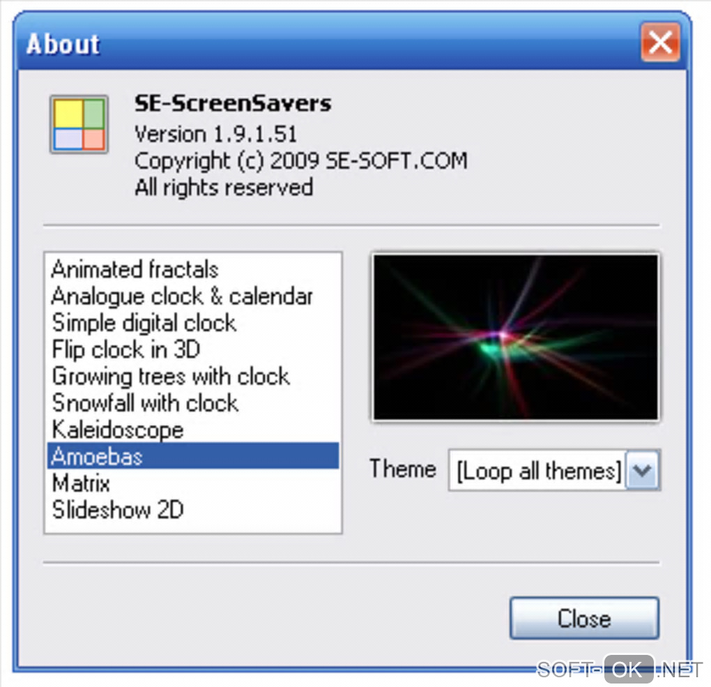 Screenshot №1 "SE-ScreenSavers"