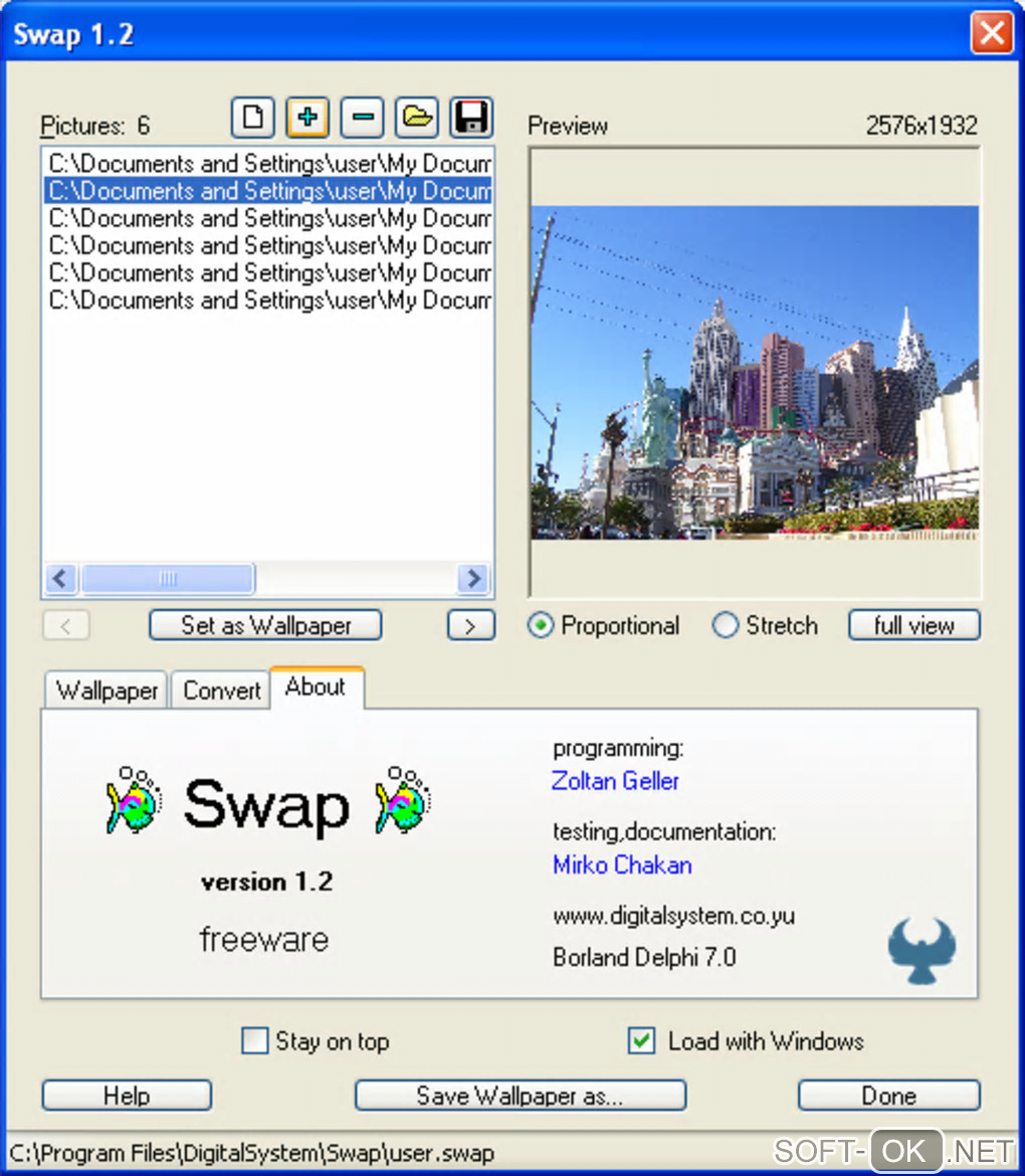 Screenshot №1 "Swap"