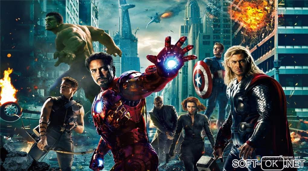Screenshot №1 "The Avengers Windows 7 Theme"