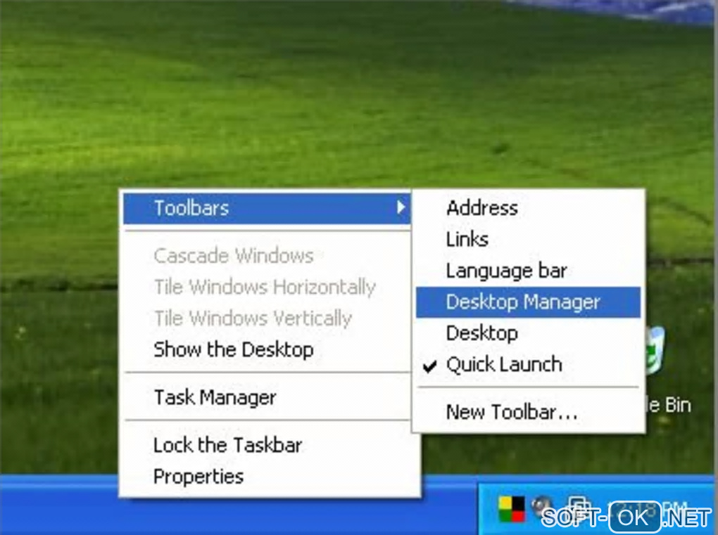 The appearance "Virtual Desktop Manager Powertoy"