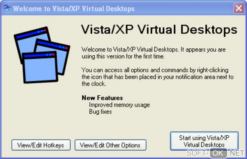 Screenshot №2 "Vista/XP Virtual Desktop Manager"
