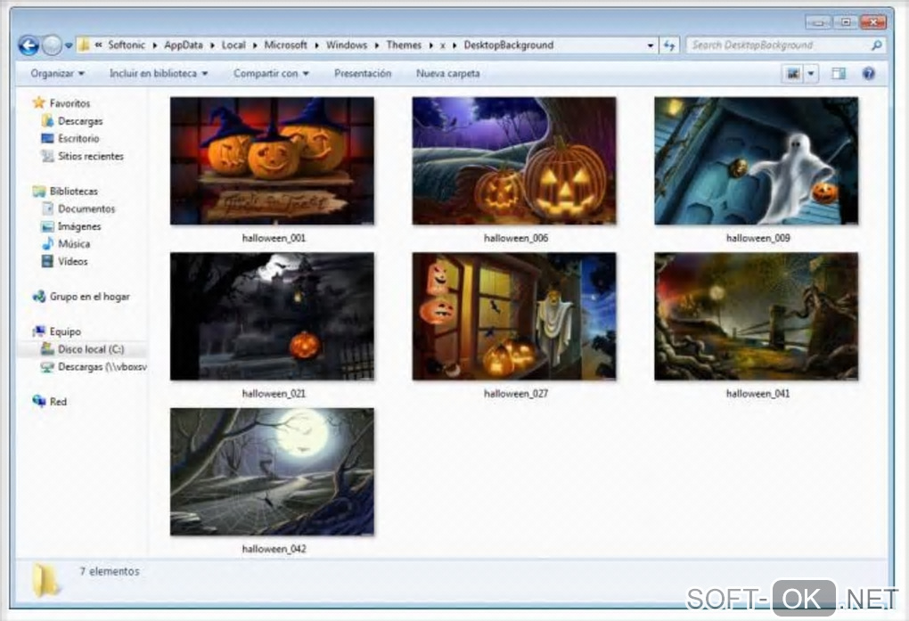 Screenshot №2 "Windows 7 Halloween Theme Pack"
