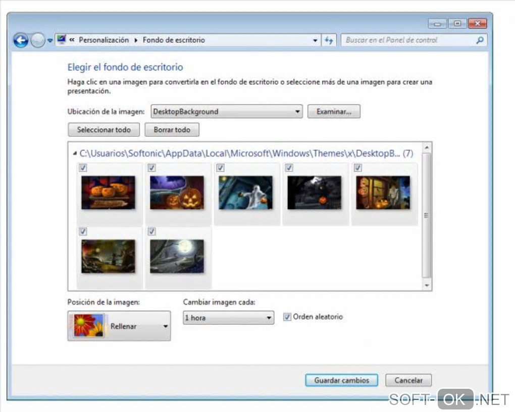 The appearance "Windows 7 Halloween Theme Pack"