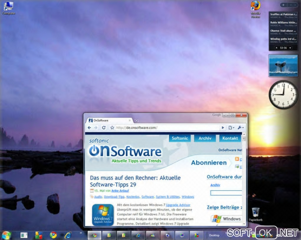 Screenshot №1 "Windows 7 Style para Vista"