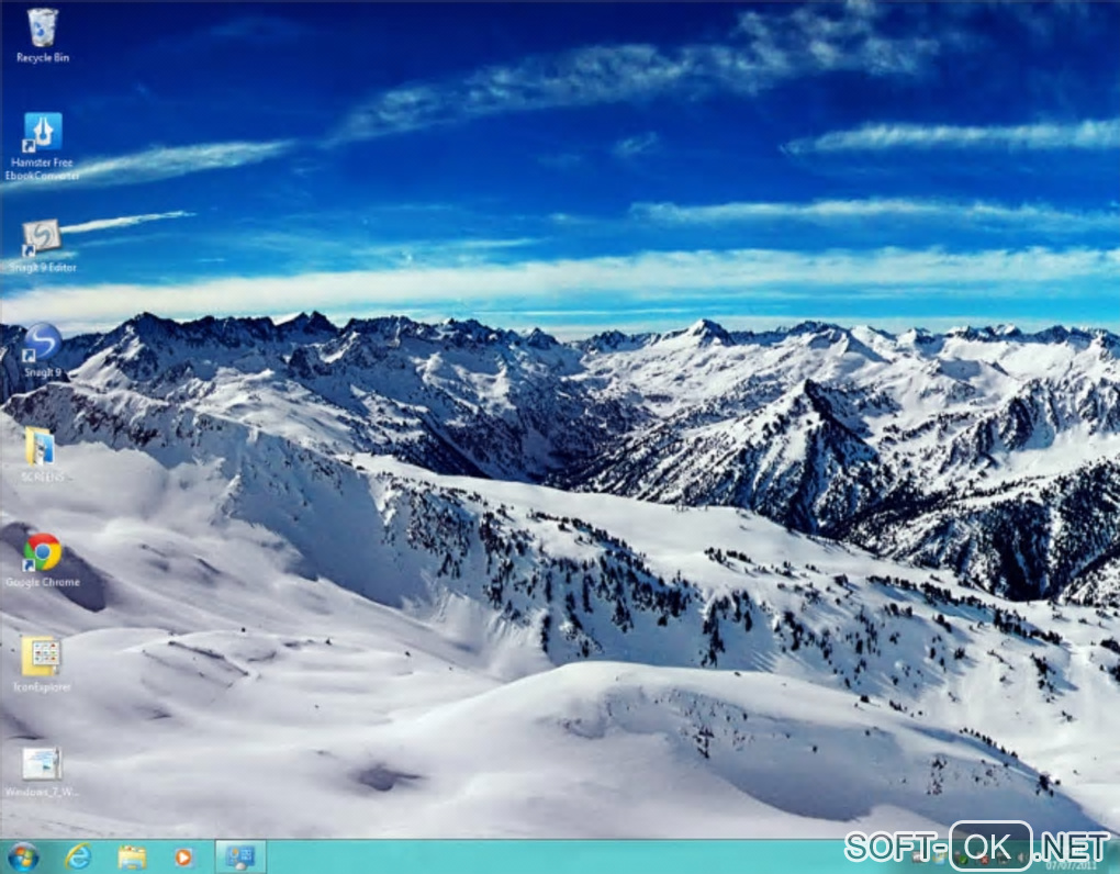 The appearance "Windows 7 Wallpapers Theme Pack"