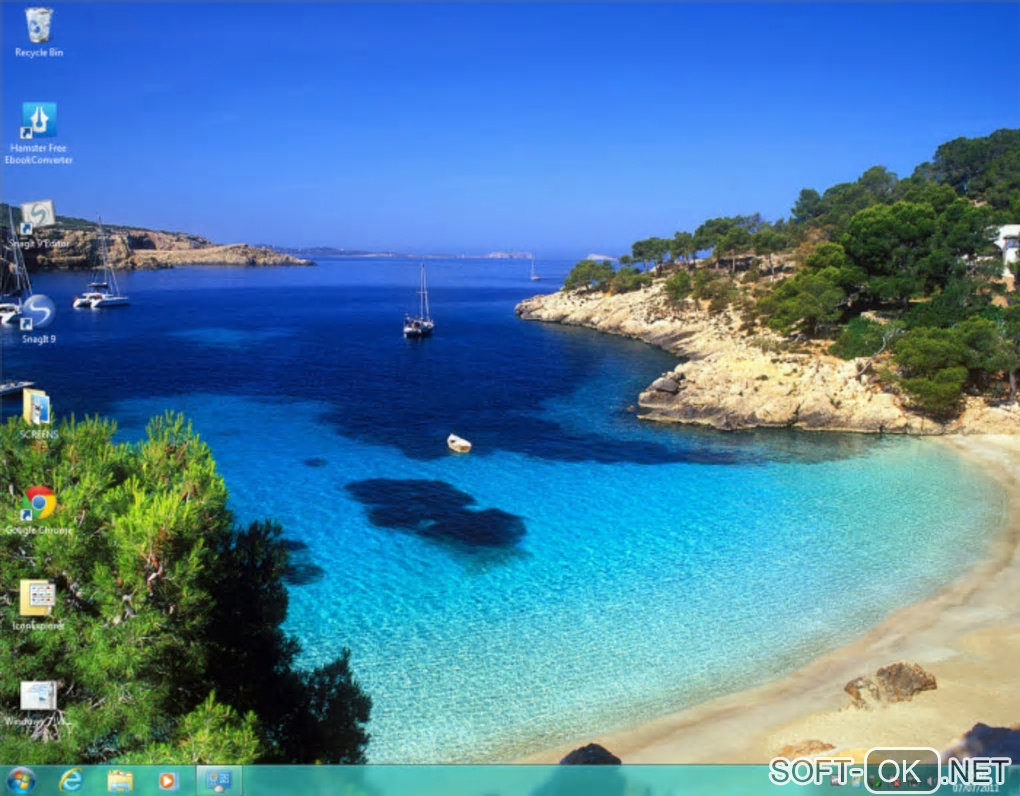 The appearance "Windows 7 Wallpapers Theme Pack"