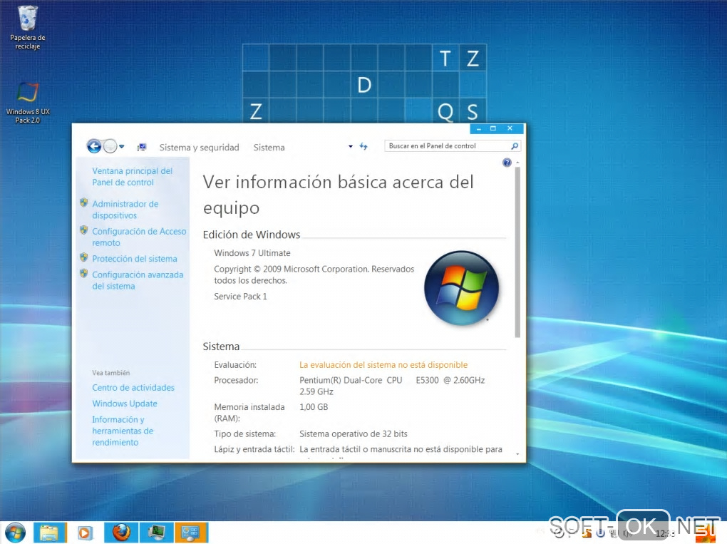 Screenshot №1 "Windows 8 UX Pack"