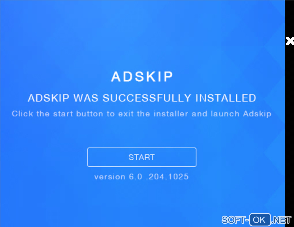 Screenshot №2 "Adskip"
