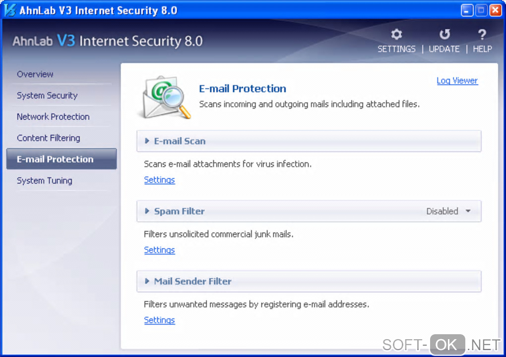 Screenshot №2 "AhnLab V3 Internet Security"