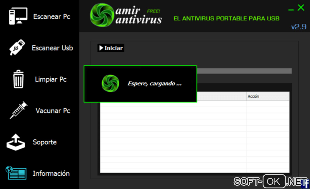 Screenshot №1 "Amir Antivirus"