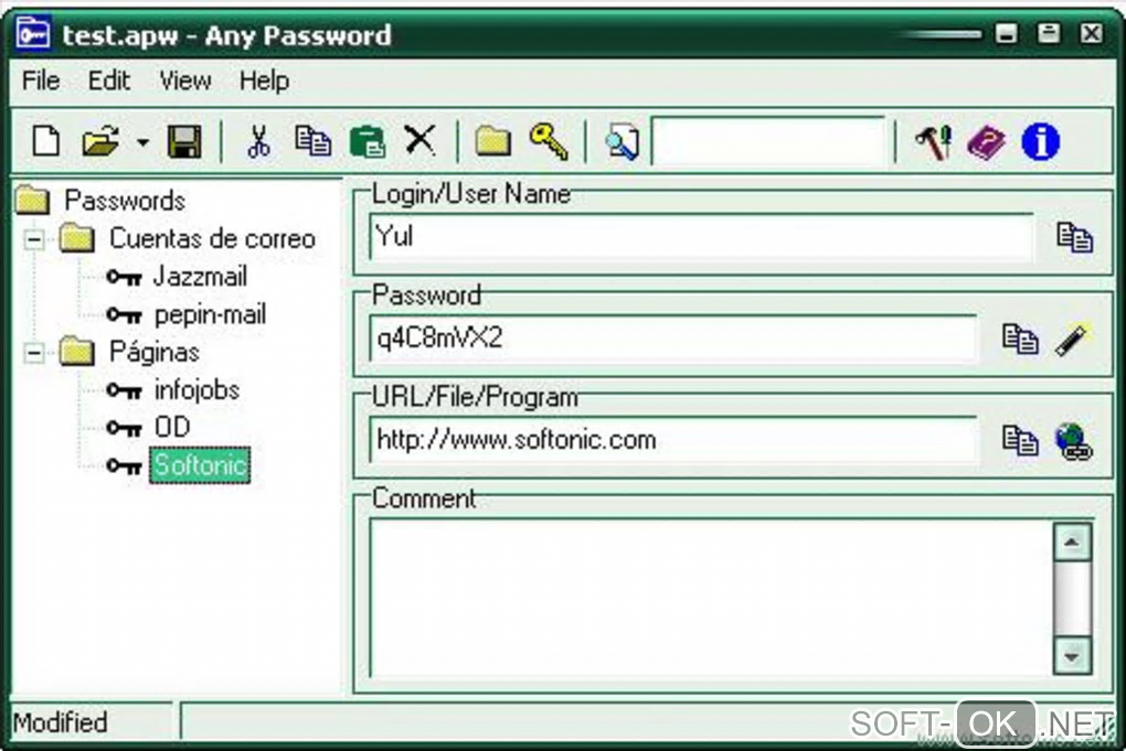 Screenshot №1 "Any Password"