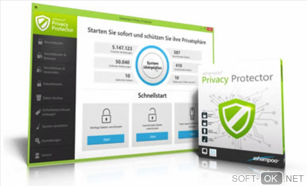 Screenshot №1 "Ashampoo Privacy Protector"