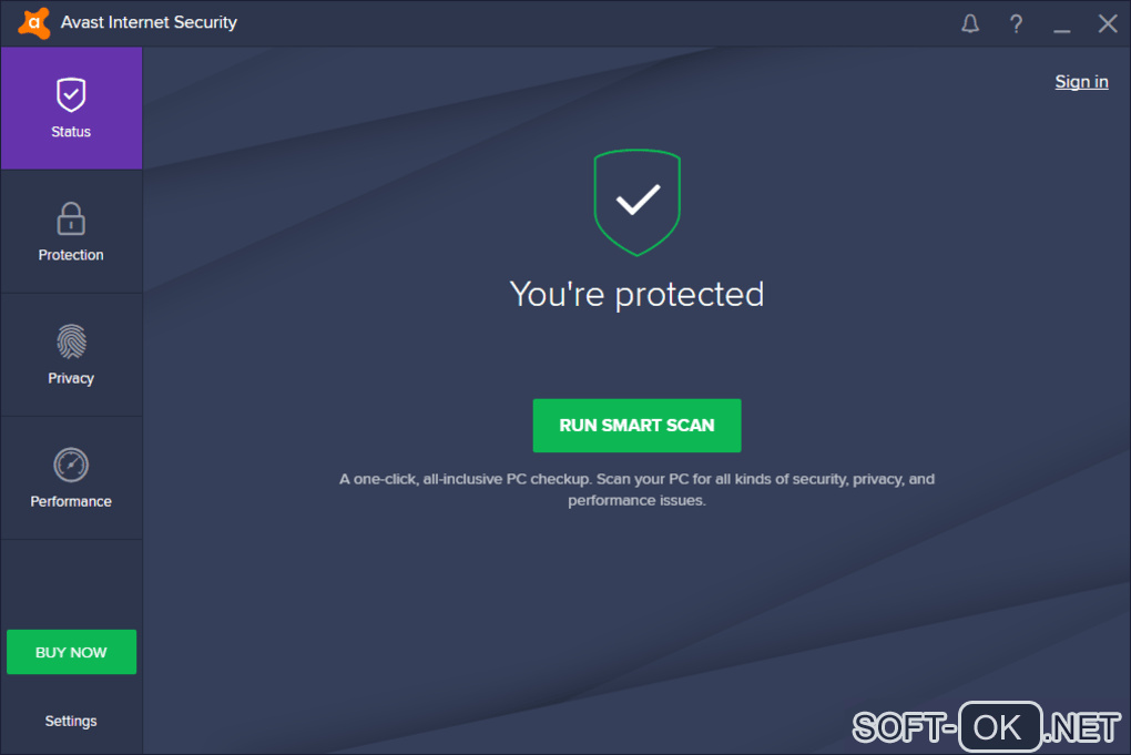 Screenshot №1 "Avast Internet Security"