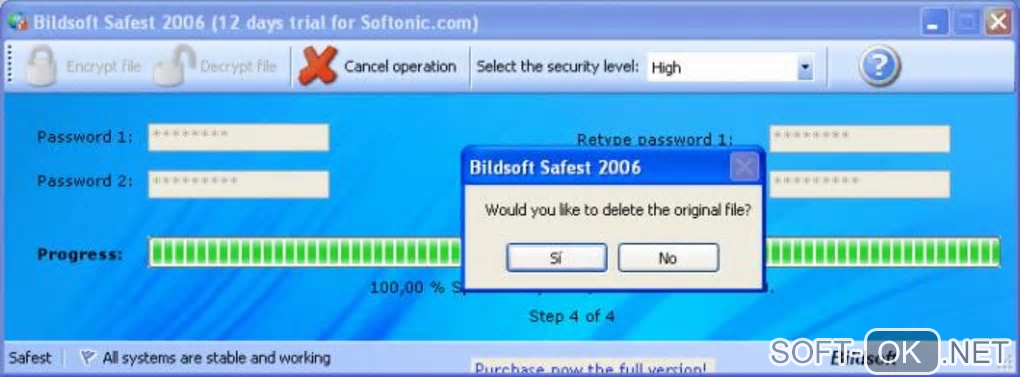 Screenshot №2 "Bildsoft Safest"