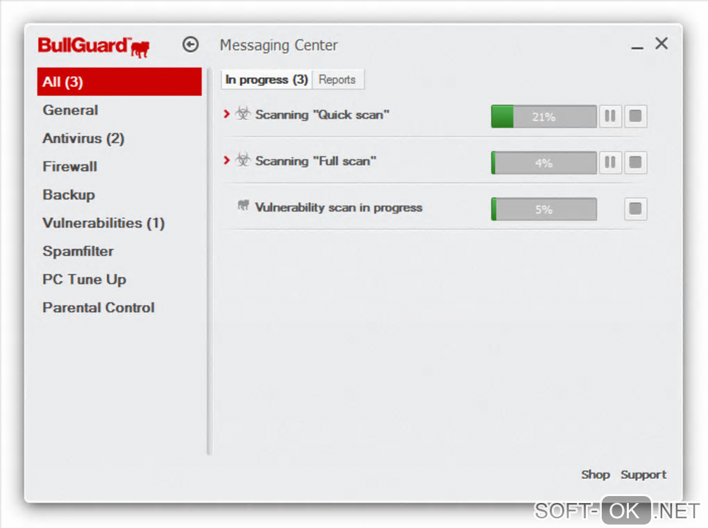 Screenshot №1 "BullGuard Internet Security 2014"