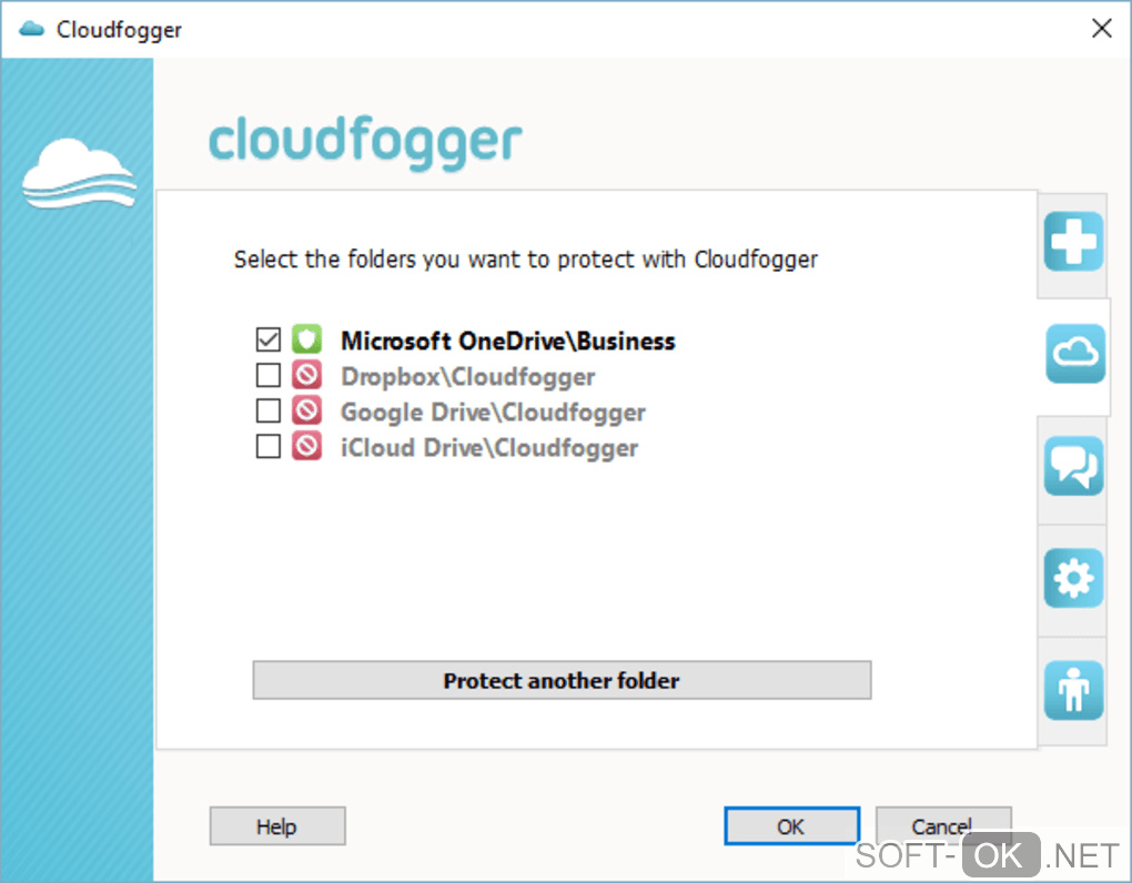 Screenshot №1 "Cloudfogger"