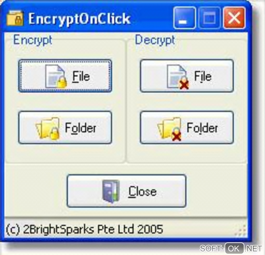 Screenshot №2 "EncryptOnClick"