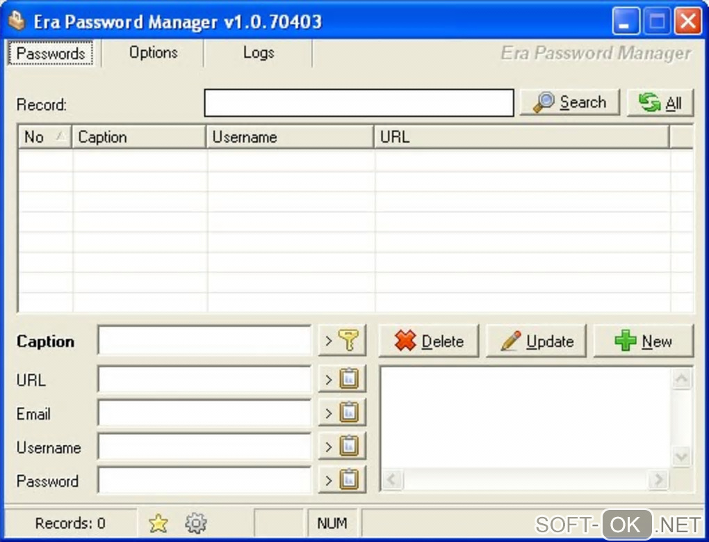 Screenshot №1 "Era Password Manager"