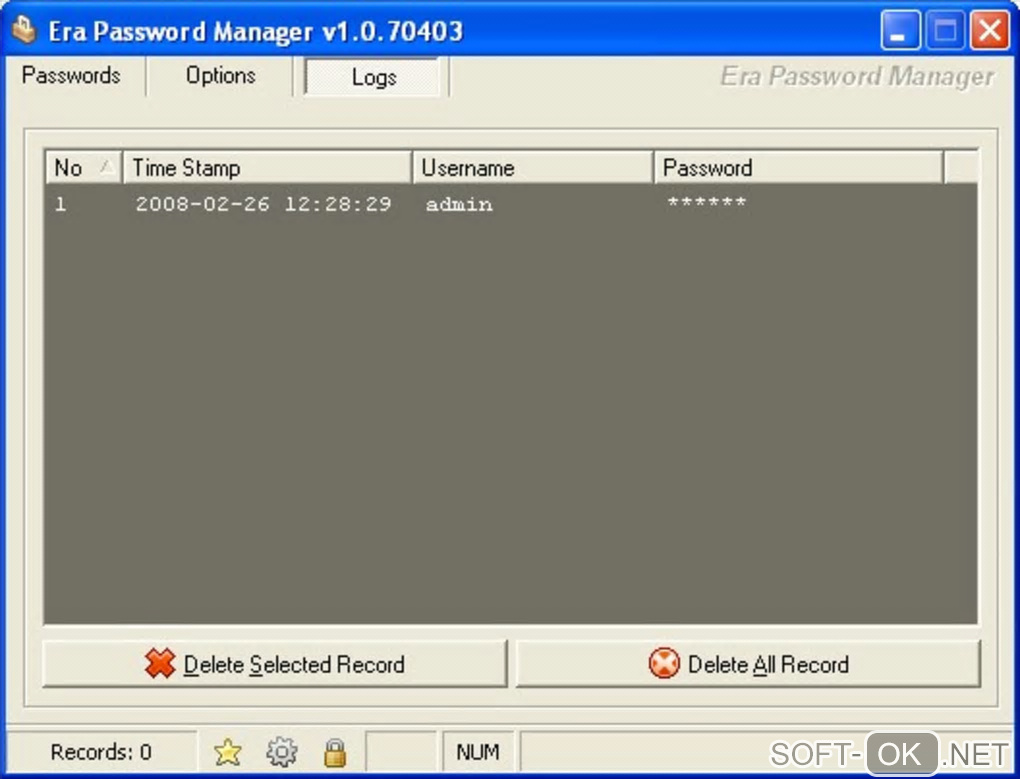 The appearance "Era Password Manager"